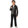 Rubie's Disfraz de chamarra de grasa para niño, mediano, negro,