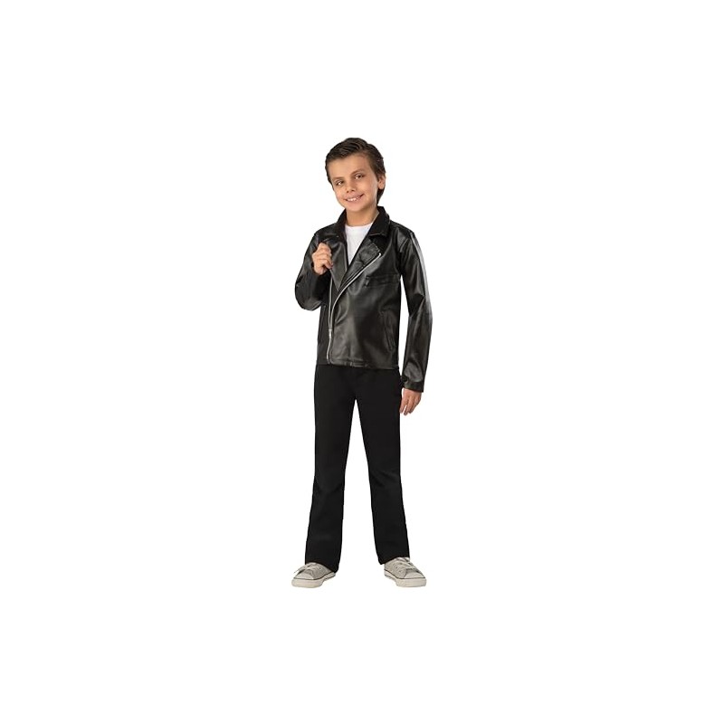 Rubie's Disfraz de chamarra de grasa para niño, mediano, negro,