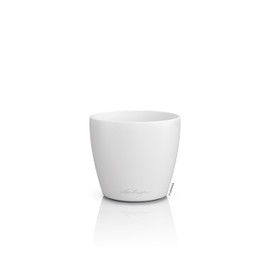 LECHUZA Classico Color 10 Deco 16661 Table Pot Matte Surface Diameter 11 x 10 cm White
