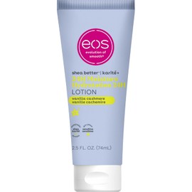eos 24H Moisture Travel Body Lotion- Vanilla Cashmere, Travel Size Essential, Toiletries, Mini Body Lotion, 2.5 fl oz