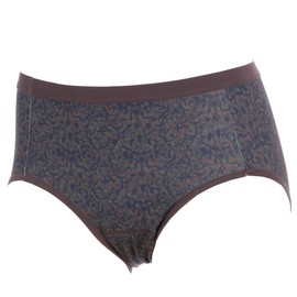 Atsugi 87430AS Women's Panties, Shefree Panties, For Many Days, Damask Pattern, Sanitary Shorts, dark brown