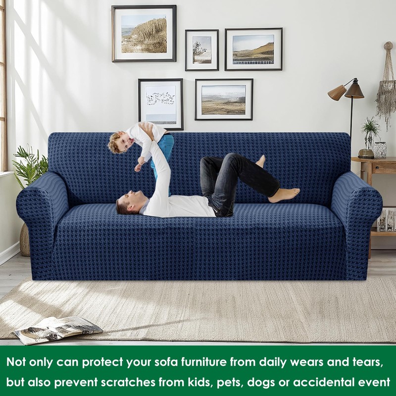 MAXIJIN Stretch Couch Cover Sofa Covers for 3 Cushion Couch