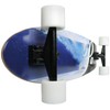 Paradise Longboard Kicktail Complete Cruiser Skateboard, Wave Fade, 9" x