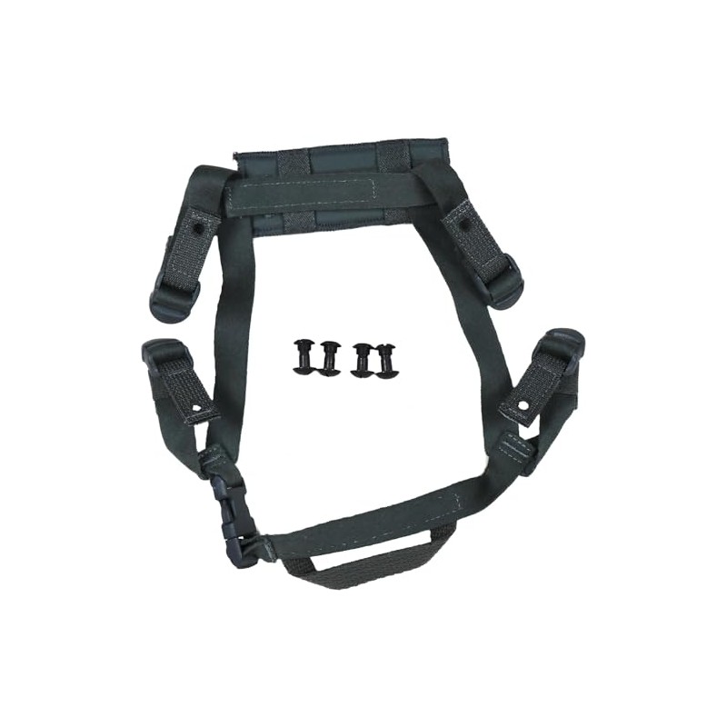 US Military Advanced Combat Helmet Chin Strap with Hardware Bolts