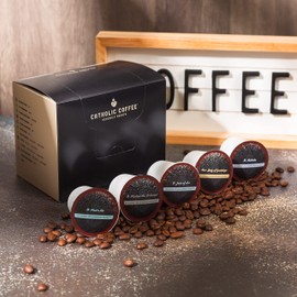St. Patrick's Irish Cream Flavored Catholic Coffee Pods, Medium Roast, 12 Count, Single Serve Coffee Pods for Keurig K-Cup Brewers