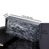 Yutianli Black Transparent Ice Crystal Patterned Glass Blocks Wall Decor