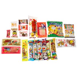 Japanese Candy Box assortment Kit 20pcs Dagashi Umaibo Snack Gumi potato Chip Kitty chocolate (20 pieces set)
