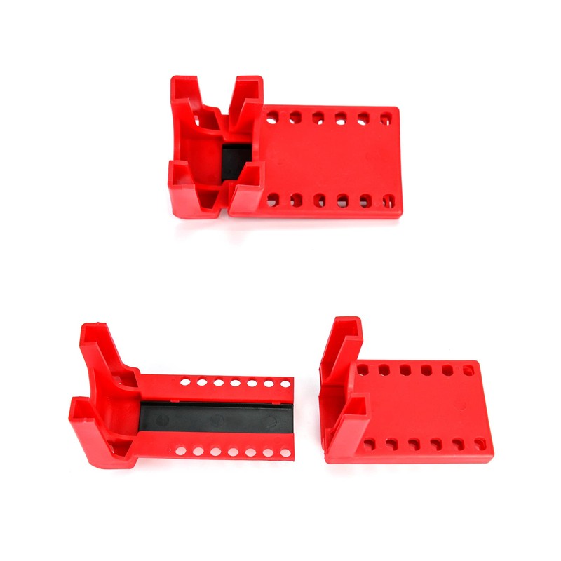 QWORK Ball Valve Lockout, Safety Lock, 1/2" - 2-1/2" Diameter,