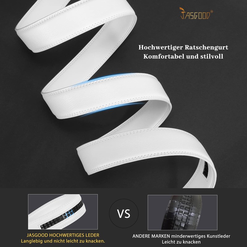 JasGood Men's 35 mm Strap and 40 mm Automatic Ratchet