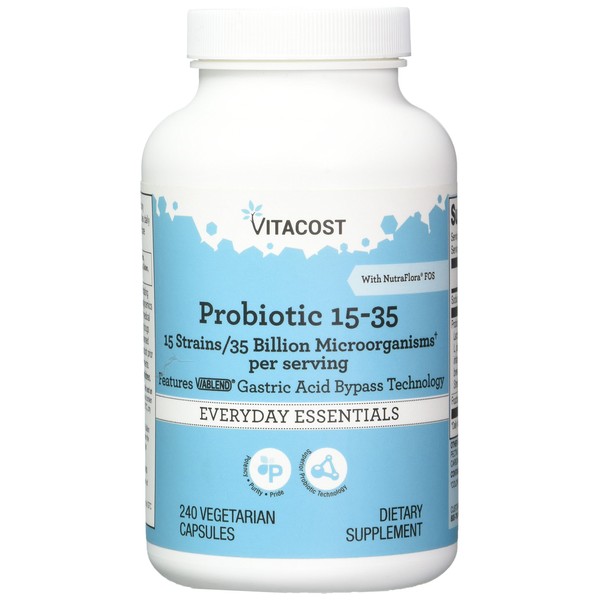 Vitacost Probiotic 15 - 35 Billion 240 Capsules