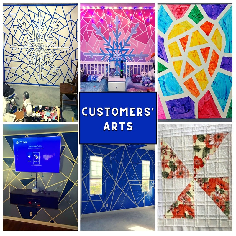 DOAY Blue Painters Tape 1/4 Inches x 30 Yards -