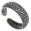 Antiqued Sterling Silver Toe Ring with Flourishing Vines