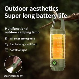 2 Camping lamp LED Charging Outdoor Lighting Portable Tent Canopy Atmosphere Ultra Long Endurance Flashlight