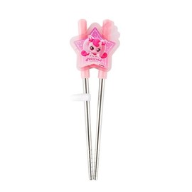 Cute Catch Teenieping Stainless Steel Training Chopsticks (Pink)
