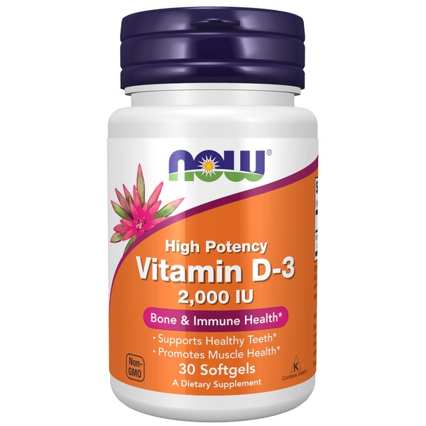 NOW Foods NOW Foods Supplements, Vitamin D-3 2,000 IU, High