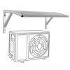 Mini Split Cover Outdoor AC Condenser Protection Sun Shade (41.7X25.2X11in)