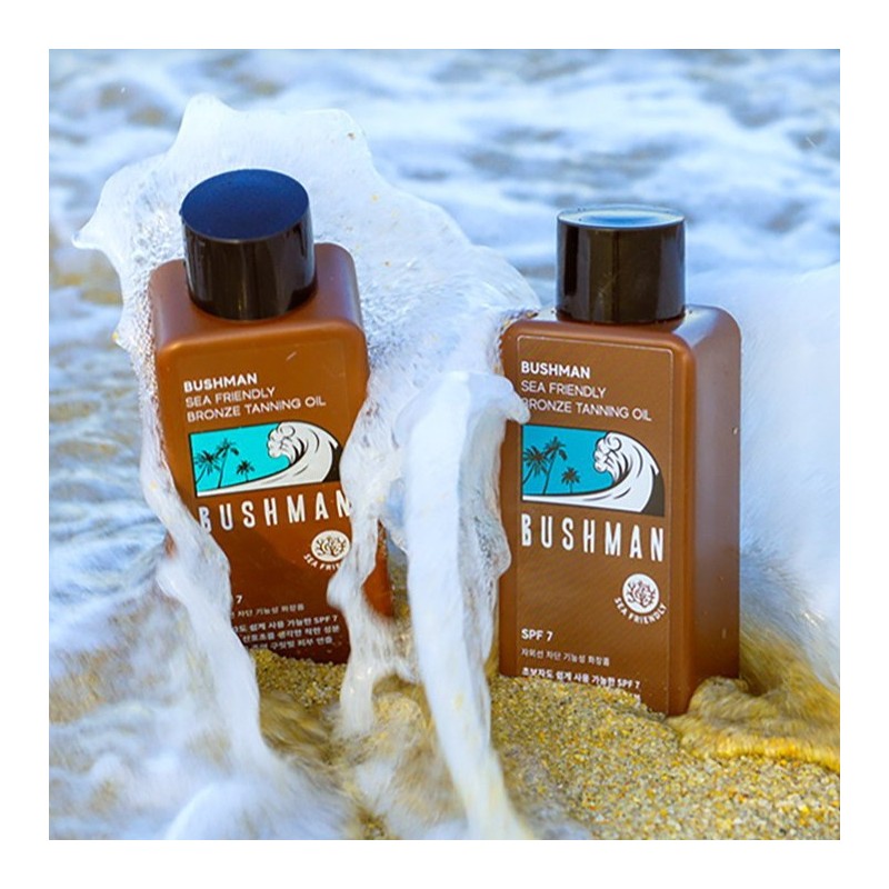 Bushman Sea-Friendly Bronze Tanning Oil SPF7, 190ml, 2 Pack