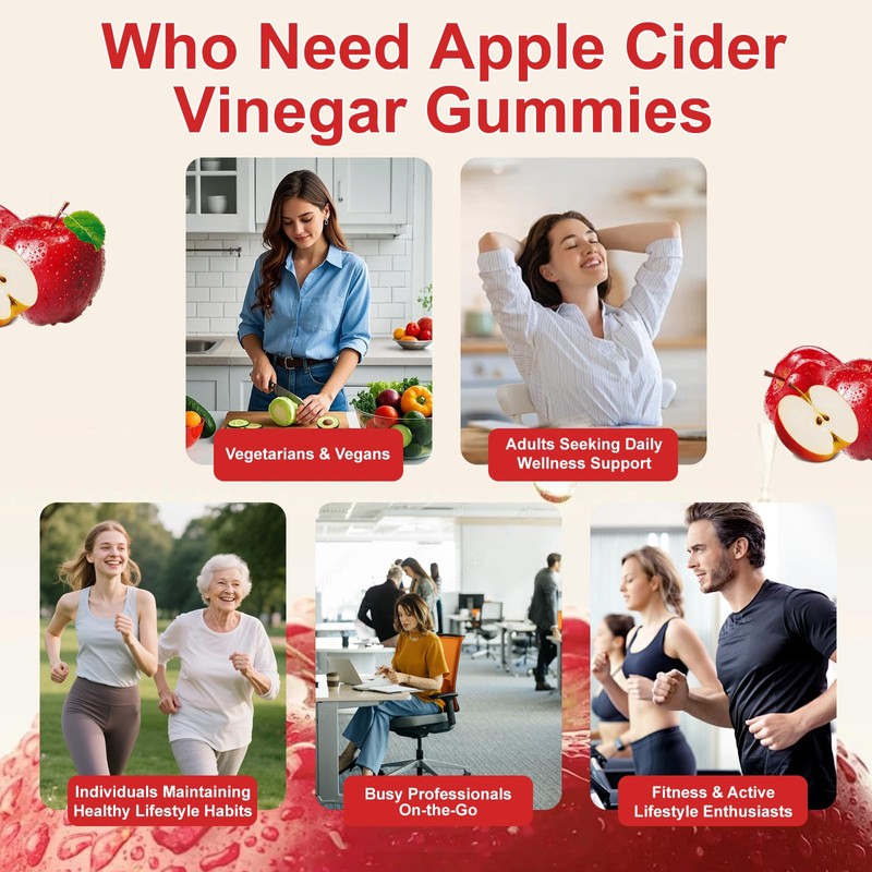 Apple Cider Vinegar Gummies for Daily Wellness, Digestive Support &
