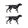 Esschert Design Black Metal Dog Hinges - Left Door