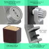 Kitchen Crop Grain Mill Wheat Flour Grinder, Stainless Steel Metal