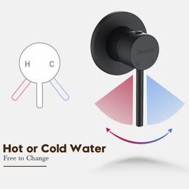 Decaura Watermark Shower Mixer Tap Wall Pin Lever Bathtub Faucet Solid Brass