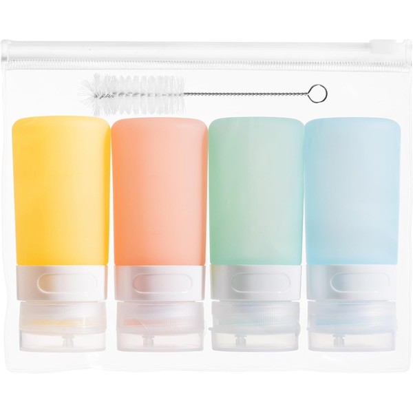 Botellas Exprimibles para Salsas 4Pcs, Botellas de Silicona para Aderezo