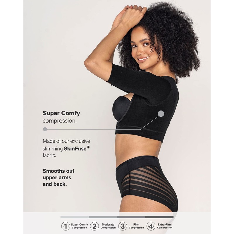 Leonisa Arm Compression Sleeves for Women - Toneup Arm Shapewear