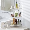 KINGBERWI 3-Tier Corner Spice Rack Kitchen Bathroom Countertop Organizer Vanity