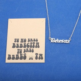 KEYCHIN Bebesota Music Necklace With Card Bunny Music Album Necklace Singer Album Jewelry (Bebe sota Card)