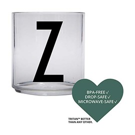 Design Letters Tritan Dinnerware Cups for Kids A-Z 6 Oz| Kids Glass Designed in Denmark for Baby feeding | Toddler Cup for Drinking | Unbreakable Tableware for Baby|Stackable Tumbler Cup BPA/BPS Free