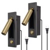 YFMYY Set of 2 Led Headboard Wall Light, 350°Rotation Portable