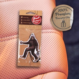 Sasquatch Car Air Freshener, Car Air Fresheners Scented With Essential Oils By Fresh Fresheners (3 Pack)
