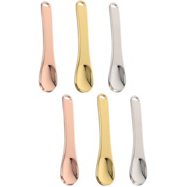 Mobestech 2sets Mini Makeup Spatula Set Skincare Cosmetic Spoons Reusable Face Applicators Cream Tool Face Moisturizer Scoop 3pcs*2