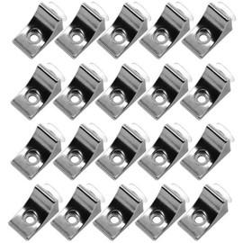 AWEN 20 pcs Adjustable Glass Shelf Glass Clip Shelf Suction Cup Fixing Bracket Bracket