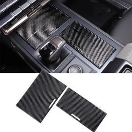 encar88_8 Carbon Fiber Central Control Water Cup Holder Panel Cover Trim For Hummer EV  US