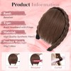 Benehair Headband with Bangs Synthetic Plaited Hair Headband with Natural