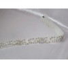 Handmade Horsehair bridal belt, rhinestone bridal belt rhinestone beaded bridal