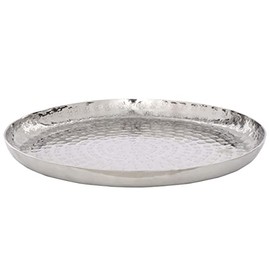 Butlers Oriental Lounge Decorative Plate – Decorative Plate – Hammered – Silver – Vintage Look – Country House Style – Decorative