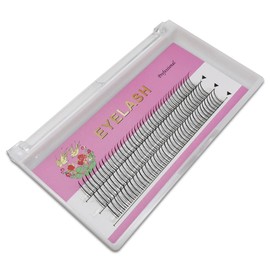 ADIYA Fishtail Eyelash Extensions 8-14mm Single Cluster Fans Eyelashes Fashion Fish Tail Fairy Eyelashes C Curl Super Natural Grafting Eyelash Dovetail Fly Eyelash / A/M Shape Eyelashes / Premade Spikes/10D Lashes (14mm, A Shape Lashes)