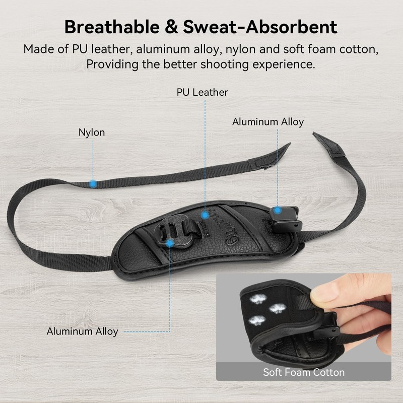 SMALLRIG Camera Cage Correa de Muñeca, Correa de Mano con