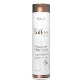 Vegan Moisturising Shampoo | Organic Coffee Extracts plus Coconut Oil and Aloe Vera| Sulfate and Paraben Free | 300ml Bottle | KeraCoffee Recovery Shampoo | BEOX Professional (300ml)