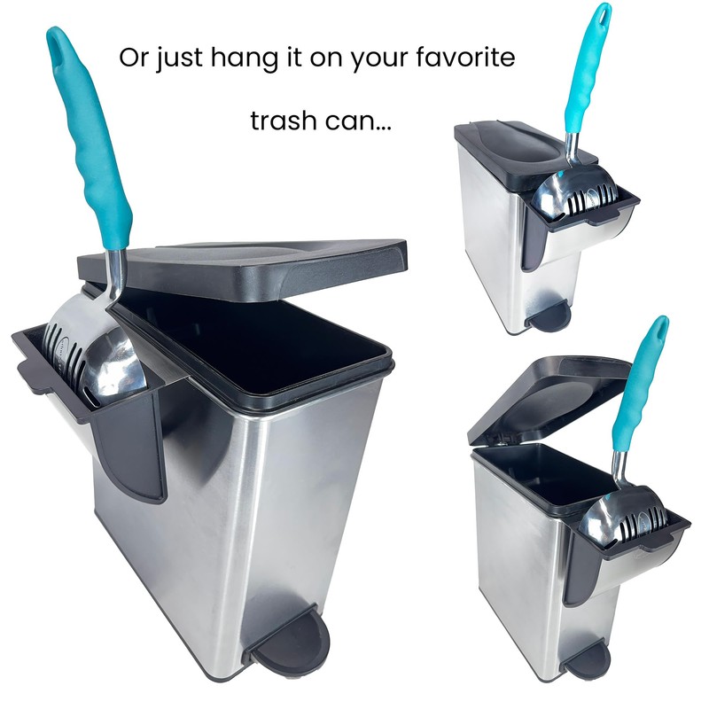 Cat Litter Scoop Caddy - Space-Saving, Wall-Mountable Litter Scoop Holder