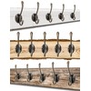 Fuxxer® 5 x Classic Coat Hooks Iron Hooks Wall Hooks