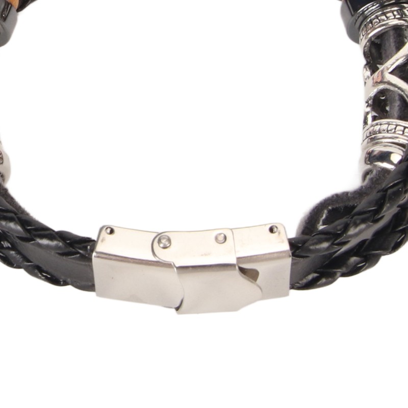Leather Strap for Xiaomi 7 NFC Bracelet Metal Buckle Ethnic