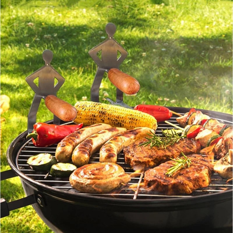 2PCS 2025 New Stainless Steel Funny Hot Dog Holders for