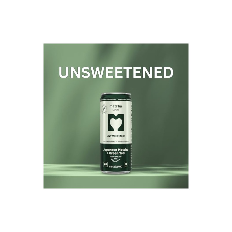 matcha LOVE Unsweetened Matcha + Green Tea - 8 Ounce