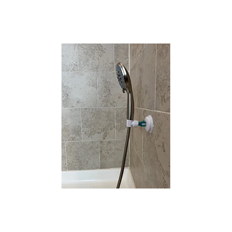 Shower Head Holder White | Handheld Mount | Vacuum Suction