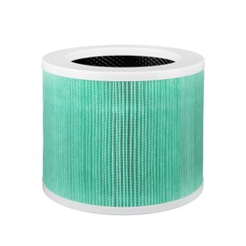 Small Air Purifier Replacement Filter with 3-Stage Filtration System, FETIONS True Filter Replacement, Green, 1 Pack