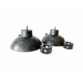 StickyWhips Suction Cup Flag Mounts for Mounting Dune Flags (1/4"-1/2" pole) Stickywhips