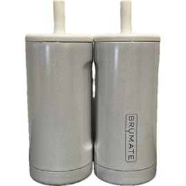 Brumate 12 oz. Straw Tumbler 2-Pack, Glitter White